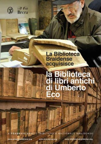 La Biblioteca Braidense acquisisce la Biblioteca di libri antichi di Umberto Eco